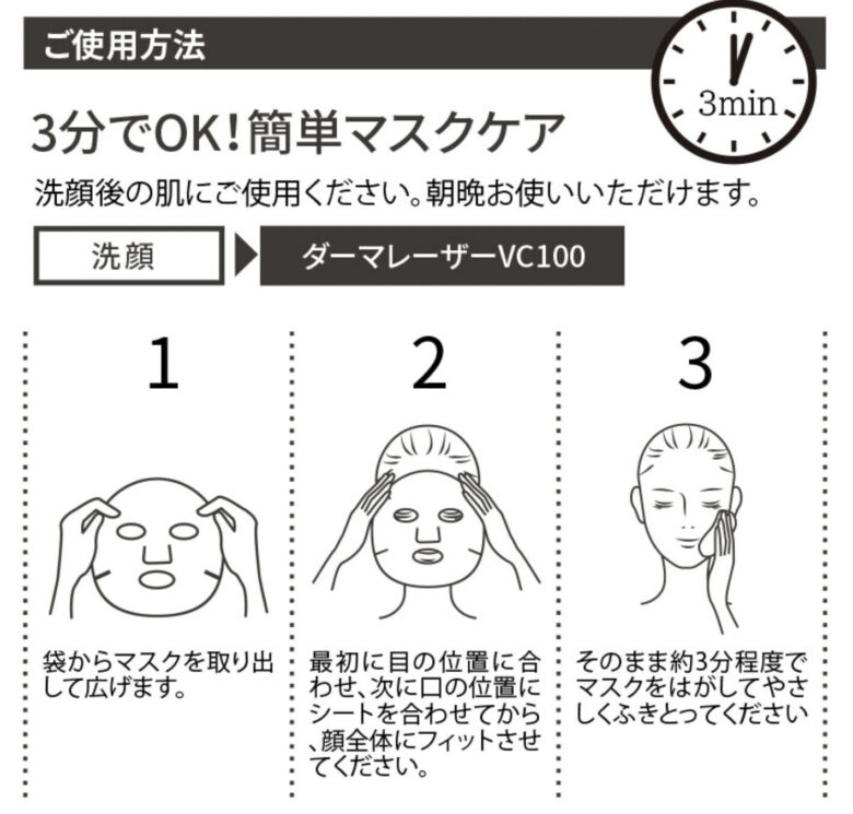 ダーマレーザーVC100の使い方