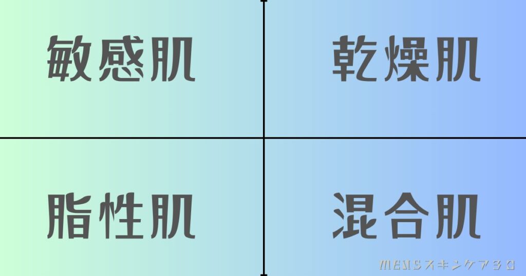 男性の肌質から考える化粧水が必要な理由