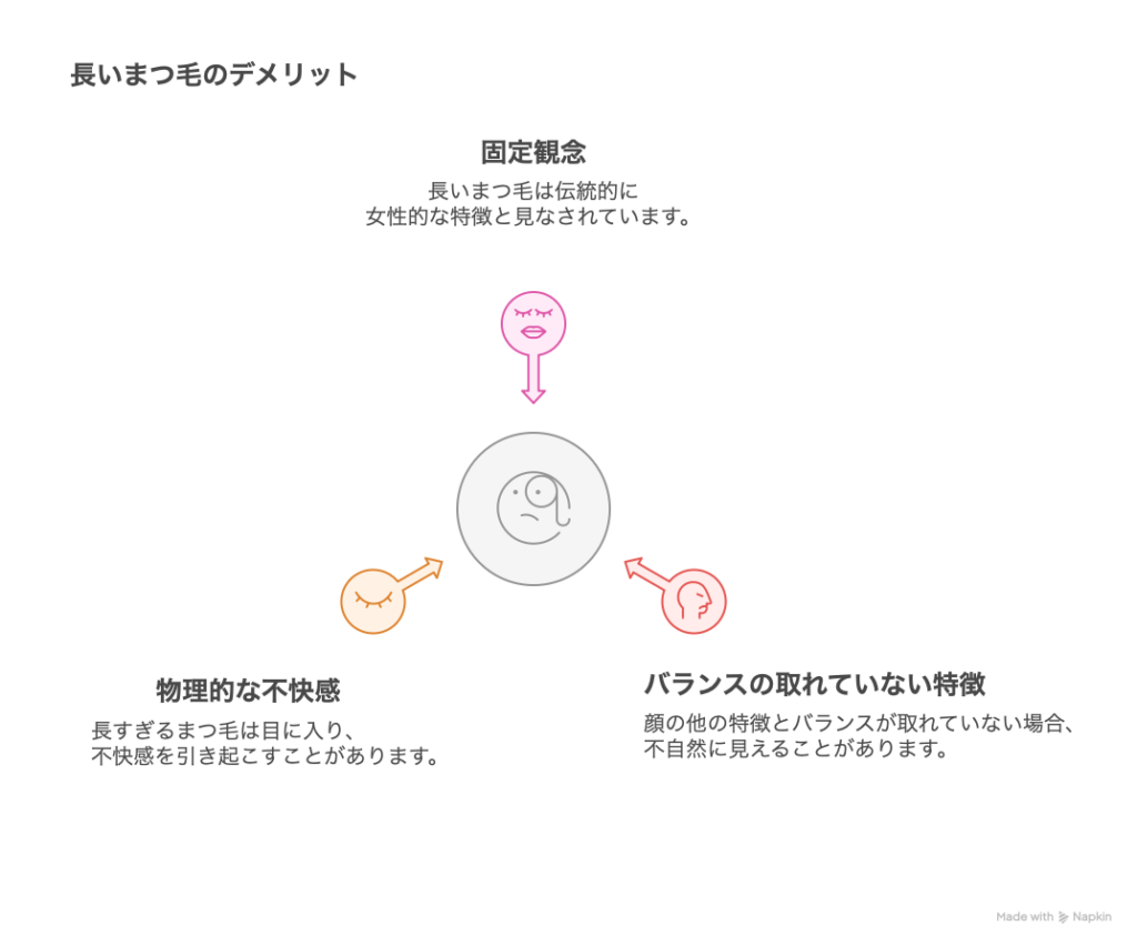 長いまつ毛のデメリット