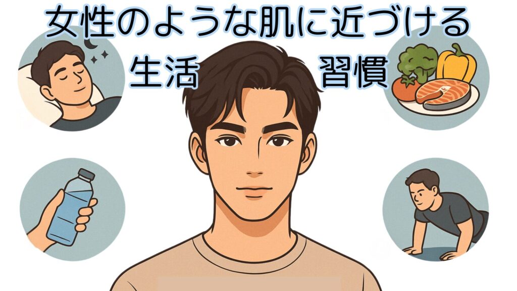 女性のような肌に近づける生活習慣