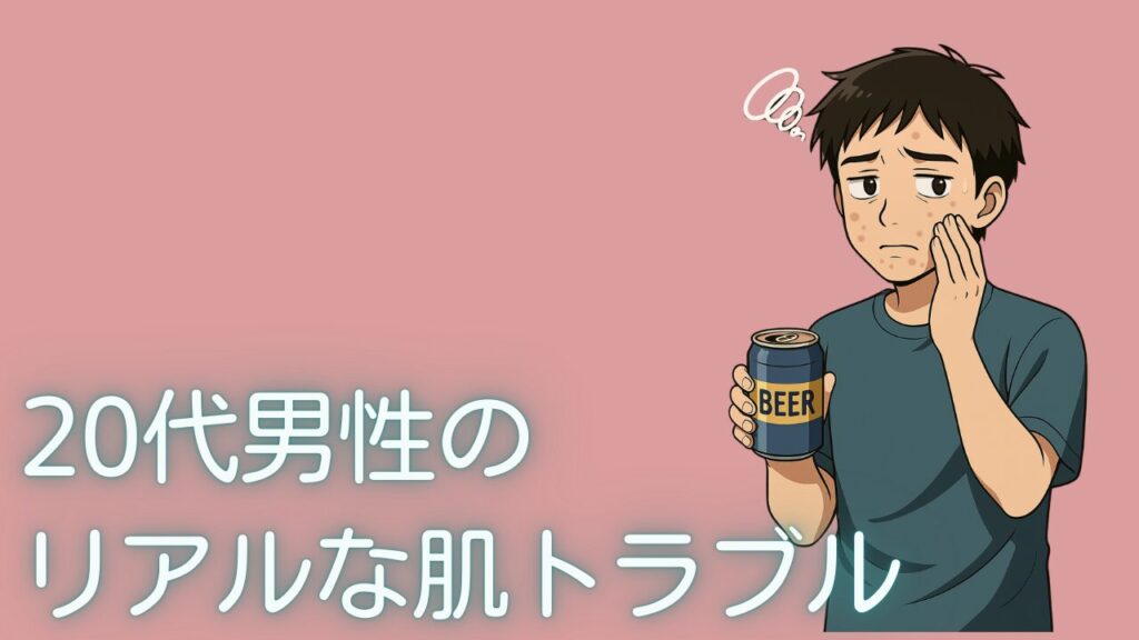 【体験談】20代男性のリアルな肌トラブルとスキンケアの気づき