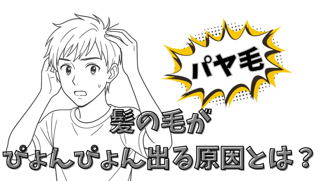 髪の毛がぴょんぴょん出る原因とは?
