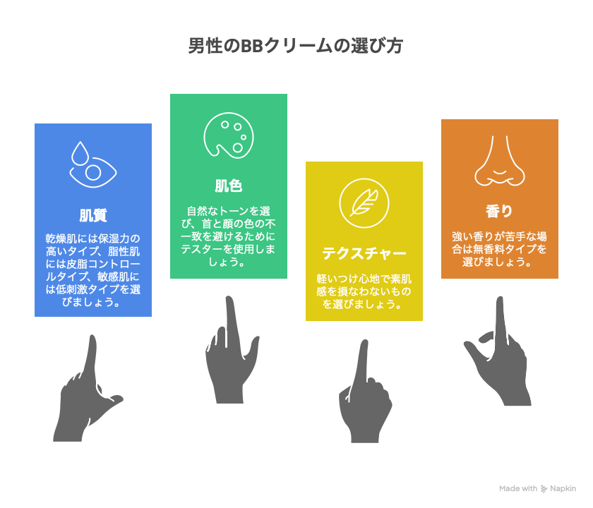 メンズのBBクリームの選び方